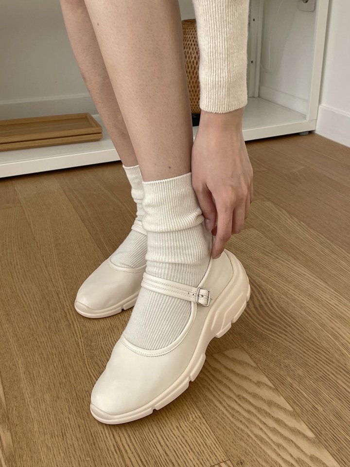Vade - Korean Women Fashion - #thelittlethings - Mary Jane Sneakers Ballet Flat Sneakers - 8