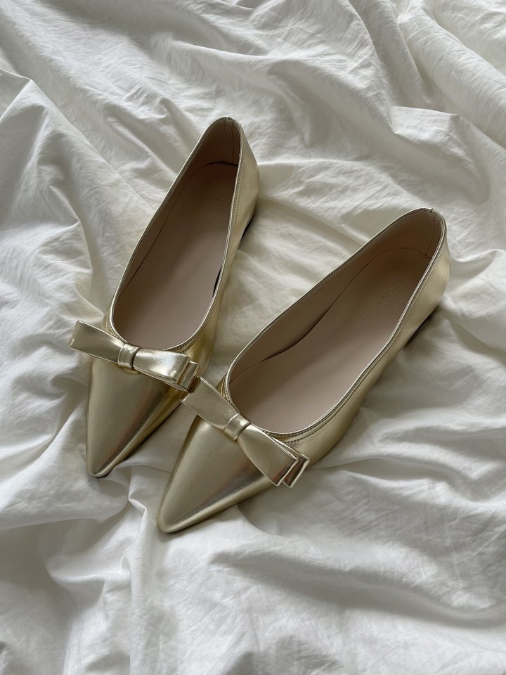 Vade - Korean Women Fashion - #vintageinspired - Slim Stiletto Ribbon Flat - 3