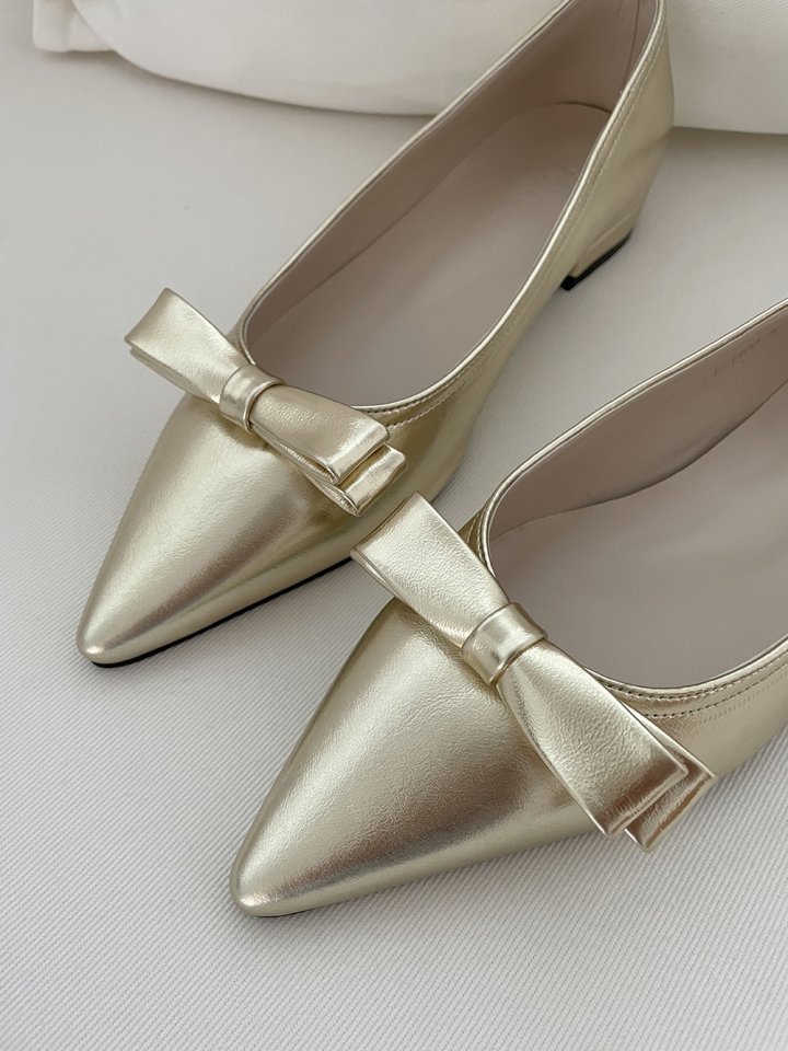 Vade - Korean Women Fashion - #vintageinspired - Slim Stiletto Ribbon Flat - 4