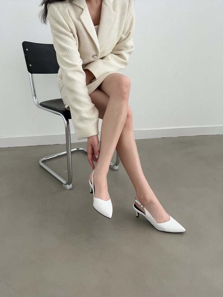 Vade - Korean Women Fashion - #vintagekidsstyle - Slim Stiletto Slingback Heel - 5