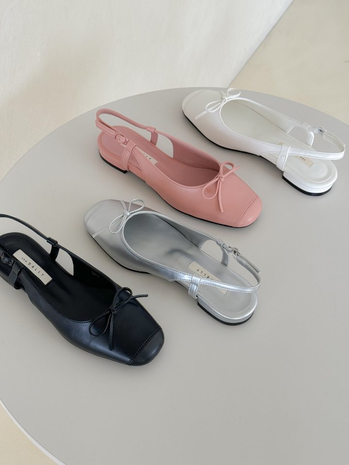Vade - Korean Women Fashion - #vintagekidsstyle - Slingback Flat Ribbon