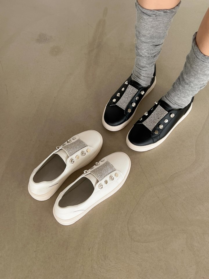 Vade - Korean Women Fashion - #womensfashion - Pearl Deco Sneakers - 8