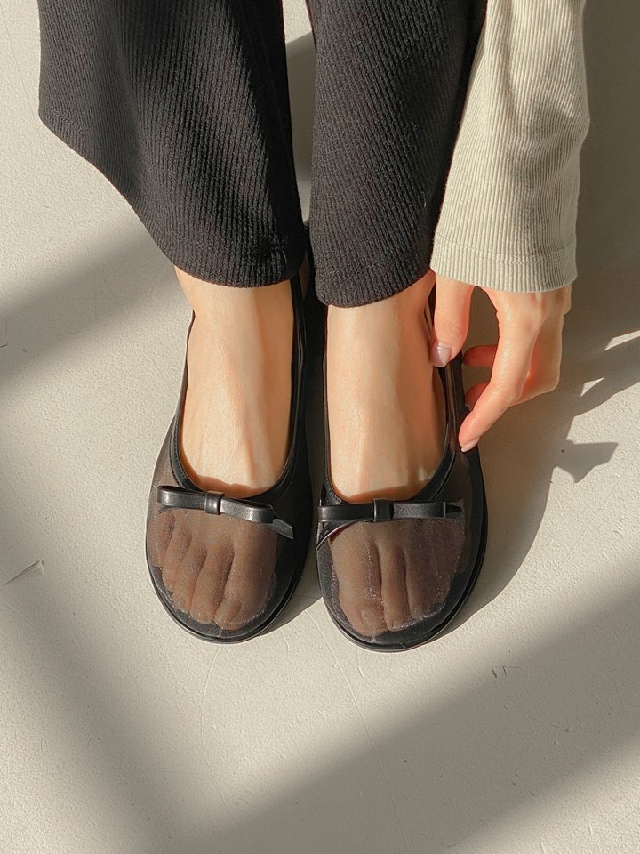 Vade - Korean Women Fashion - #womensfashion - Mary Jane Round Circle Flat