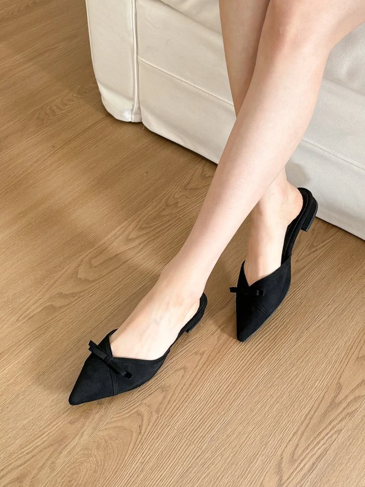 Vade - Korean Women Fashion - #womensfashion - Unique Low Stiletto Bloafer Heel - 11