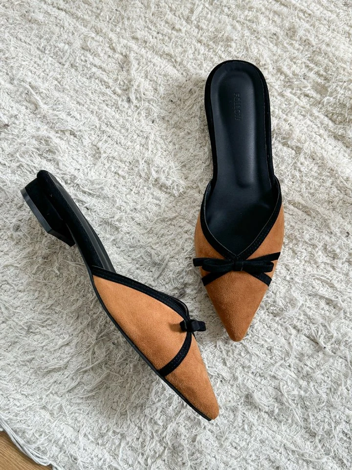 Vade - Korean Women Fashion - #womensfashion - Unique Low Stiletto Bloafer Heel - 7