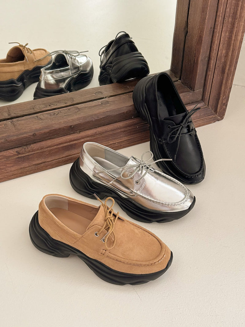 Vade - Korean Women Fashion - #womensfashion - Sneakers Strap Loafer Socks Walker - 12