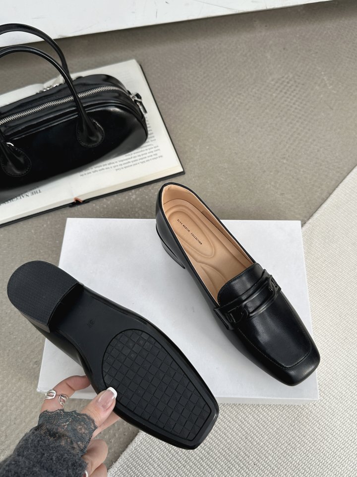 Vade - Korean Women Fashion - #womensfashion - Square Deco Loafers - 11