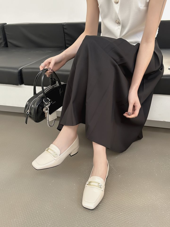 Vade - Korean Women Fashion - #womensfashion - Square Deco Loafers - 7