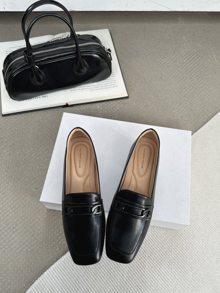 Vade - Korean Women Fashion - #womensfashion - Square Deco Loafers - 9