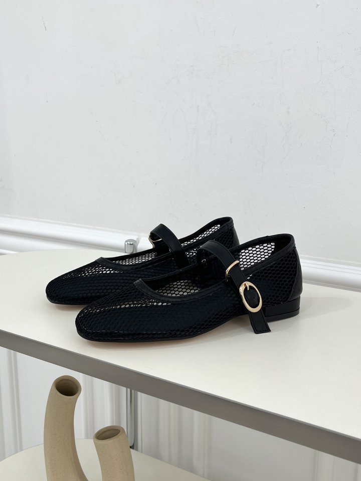 Vade - Korean Women Fashion - #momslook - Vivid Mesh Mary Jane Flat - 4