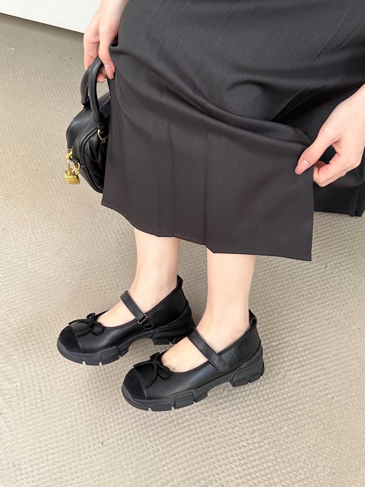 Vade - Korean Women Fashion - #momslook - Sling Mary Jane Heel Sneakers Flat - 4