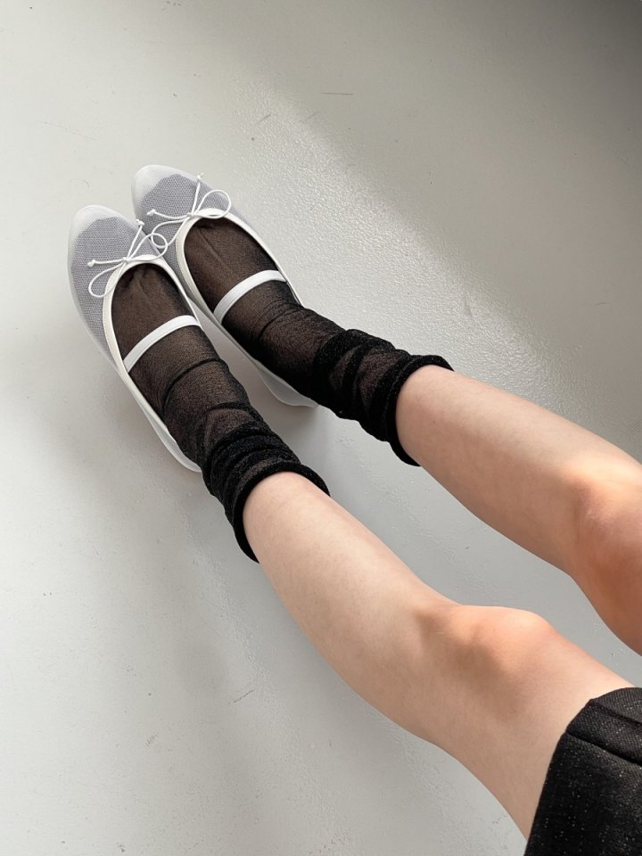 Vade - Korean Women Fashion - #womensfashion - Mesh Round Flat