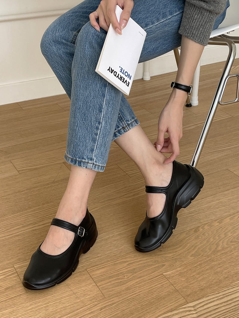 Vade - Korean Women Fashion - #womensfashion - Mary Jane Sneakers Ballet Flat Sneakers - 12