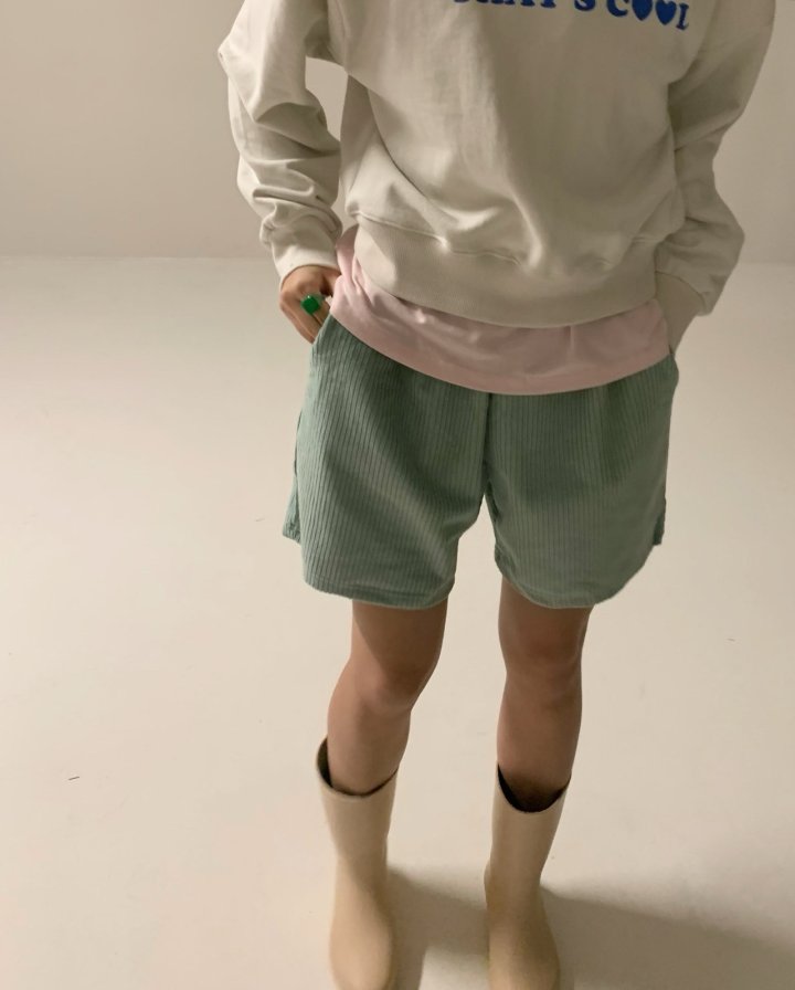 Via - Korean Women Fashion - #momslook - Corduroy Half Pants - 5