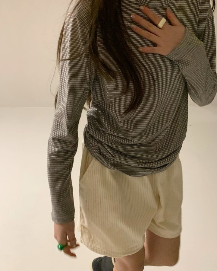 Via - Korean Women Fashion - #momslook - Corduroy Half Pants - 6