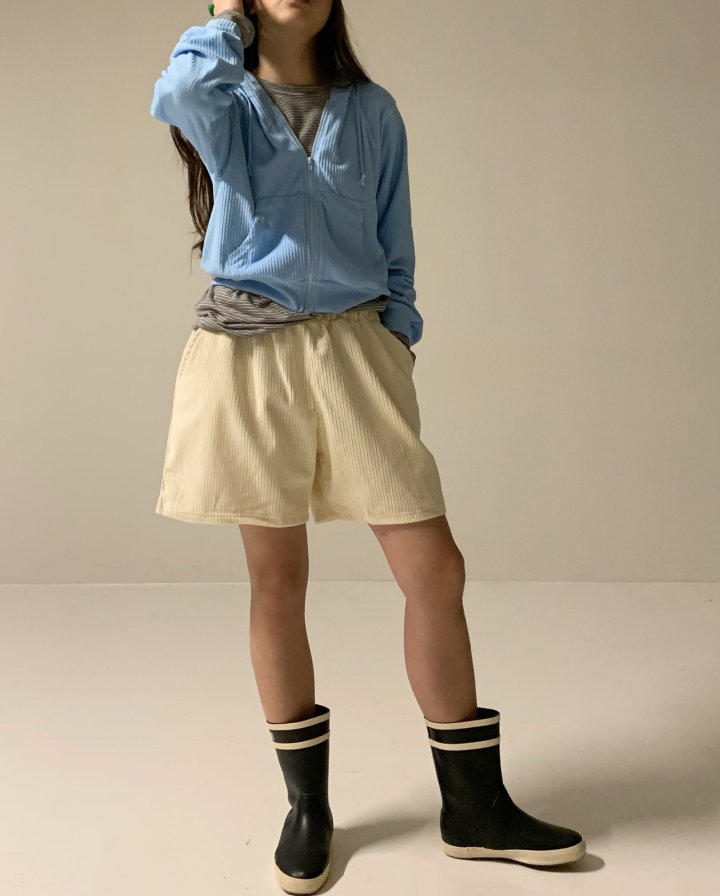 Via - Korean Women Fashion - #momslook - Corduroy Half Pants - 8