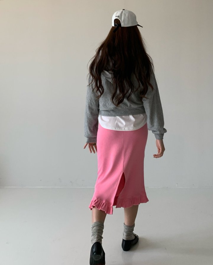 Via - Korean Women Fashion - #momslook - Frill Midi Skirt - 3