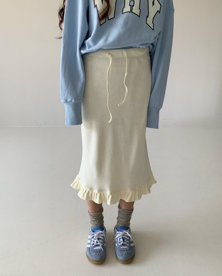 Via - Korean Women Fashion - #momslook - Frill Midi Skirt - 6