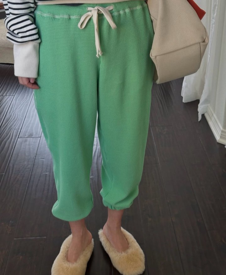 Via - Korean Women Fashion - #momslook - Waffle Jogger Pants - 5