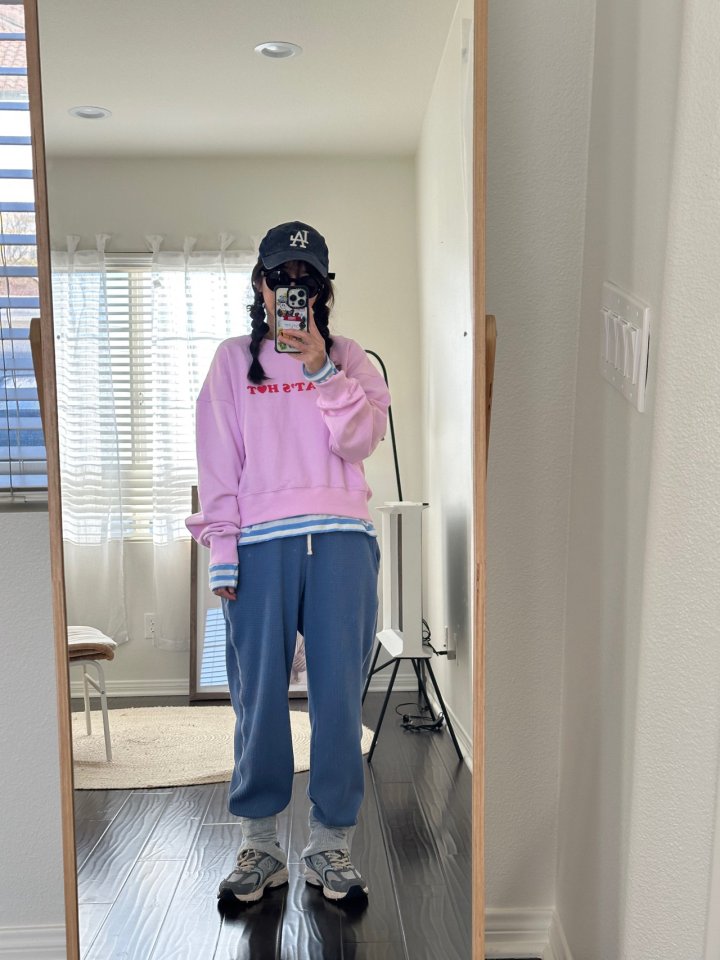 Via - Korean Women Fashion - #momslook - Waffle Jogger Pants - 3