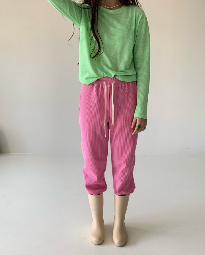Via - Korean Women Fashion - #momslook - Hip Stripe Tee - 8