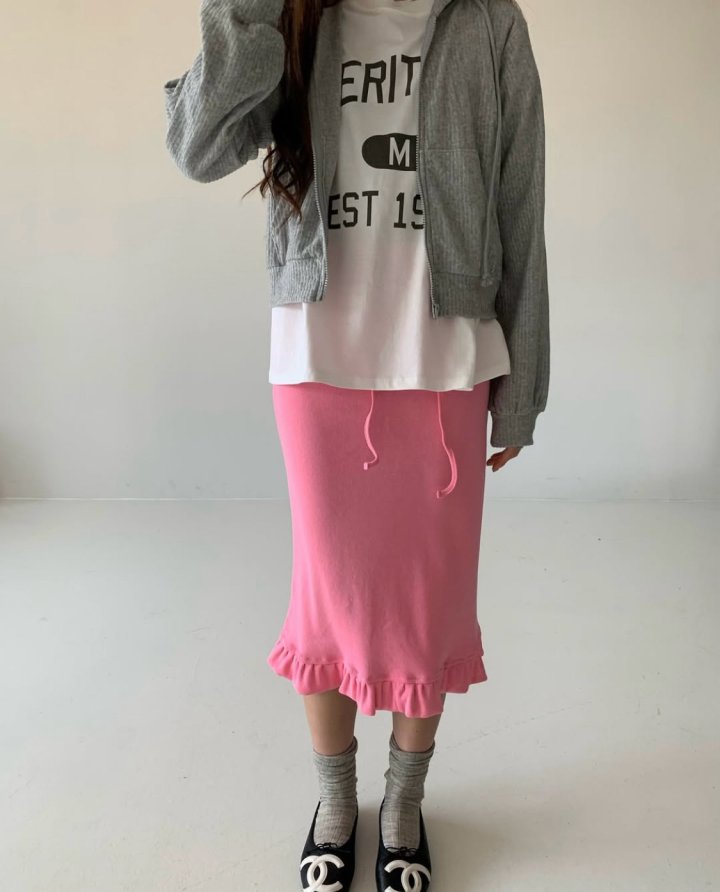 Via - Korean Women Fashion - #momslook - Rib Zip-up Jacket - 5