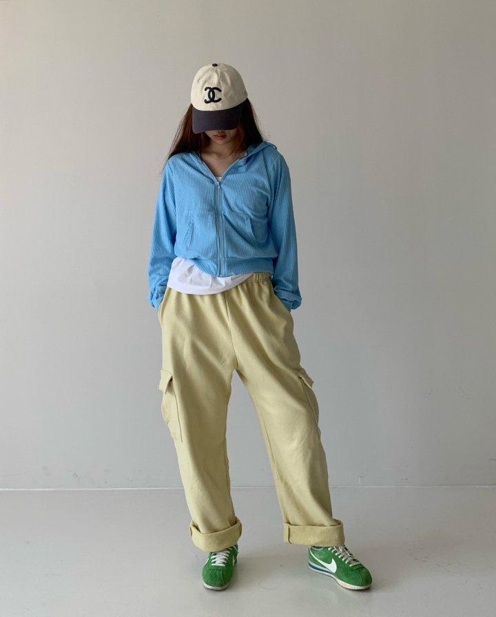 Via - Korean Women Fashion - #momslook - Rib Zip-up Jacket