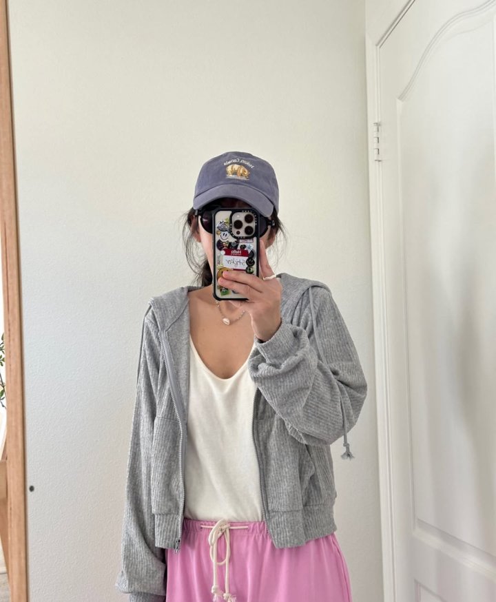 Via - Korean Women Fashion - #momslook - Rib Zip-up Jacket - 2