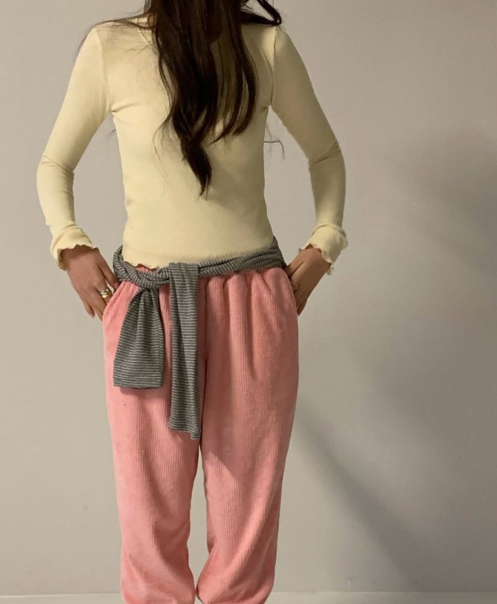 Via - Korean Women Fashion - #momslook - Waffle Tee - 7