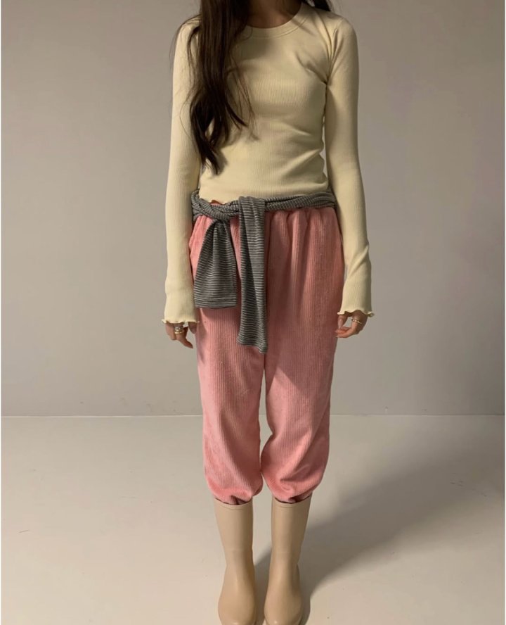Via - Korean Women Fashion - #momslook - Waffle Tee - 9