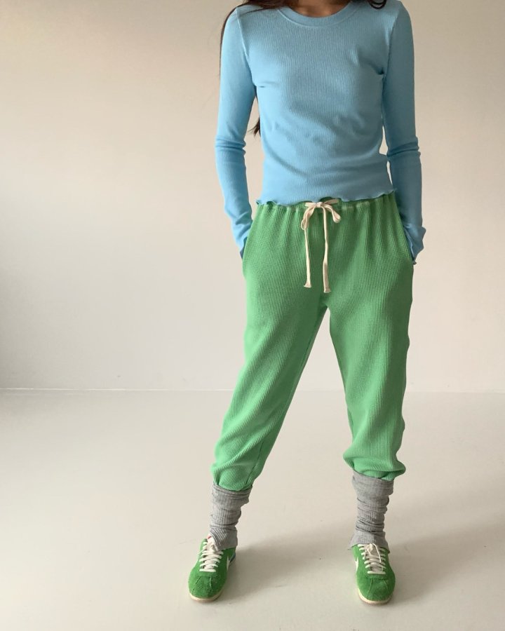 Via - Korean Women Fashion - #momslook - Waffle Tee - 2