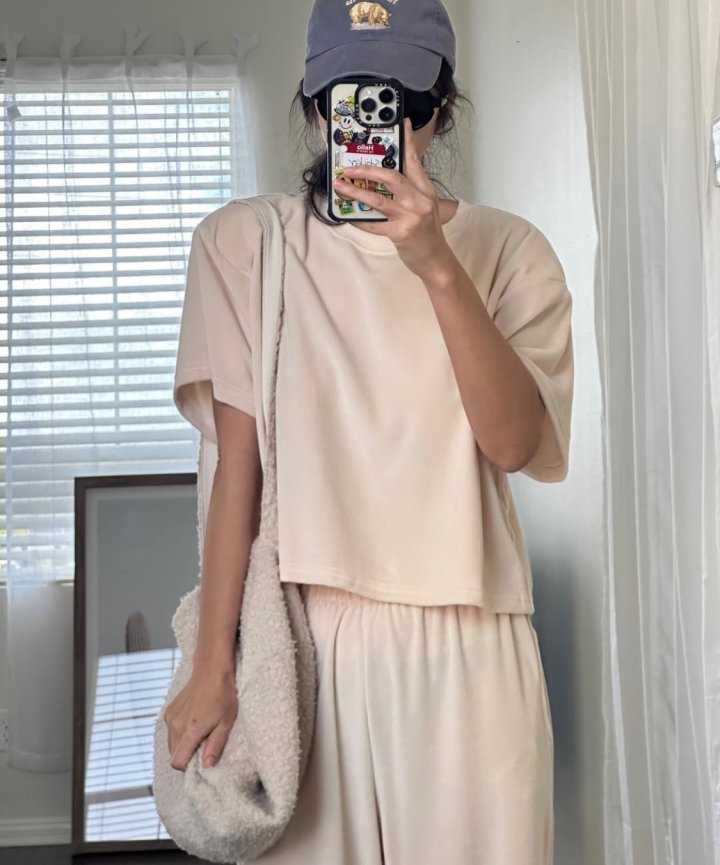 Via - Korean Women Fashion - #momslook - Velore Top Bottom Set - 6