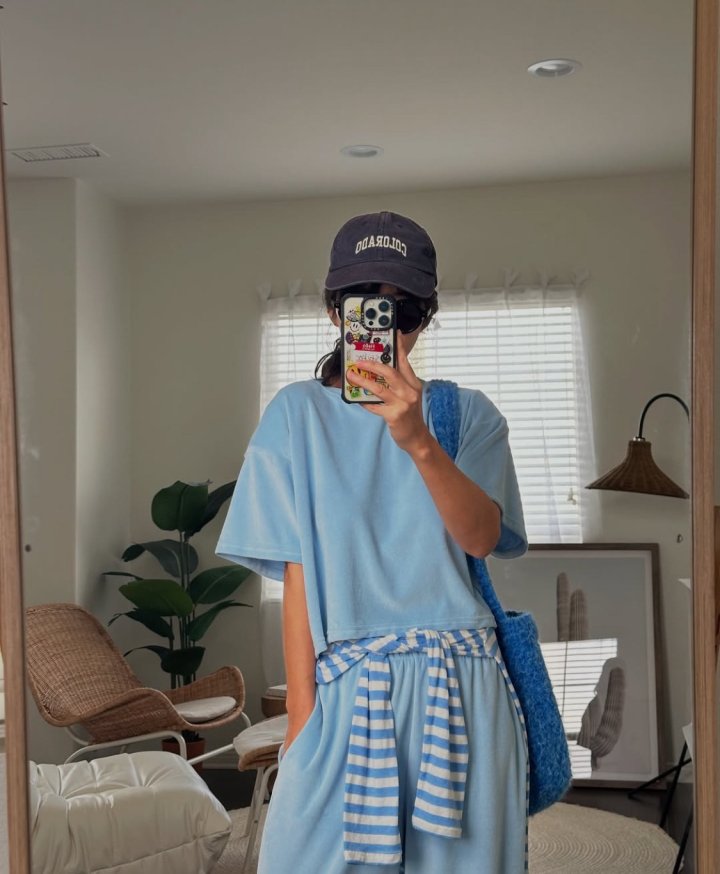 Via - Korean Women Fashion - #momslook - Velore Top Bottom Set - 3