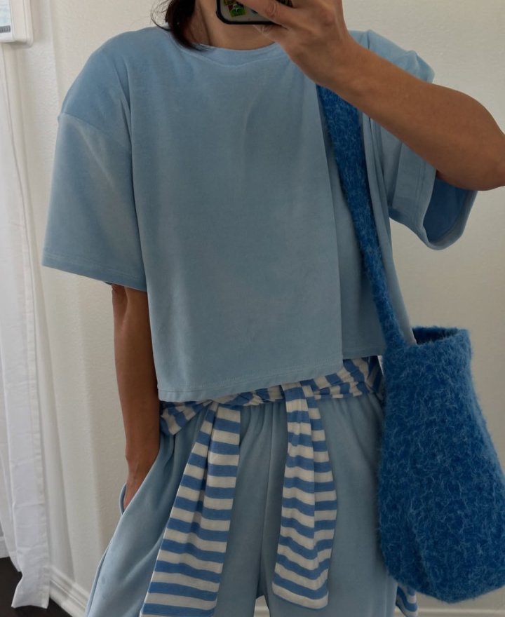 Via - Korean Women Fashion - #momslook - Velore Top Bottom Set - 5