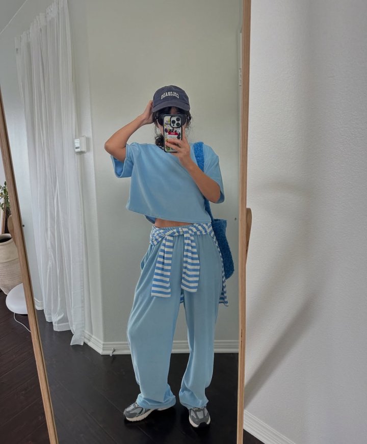 Via - Korean Women Fashion - #momslook - Velore Top Bottom Set - 7