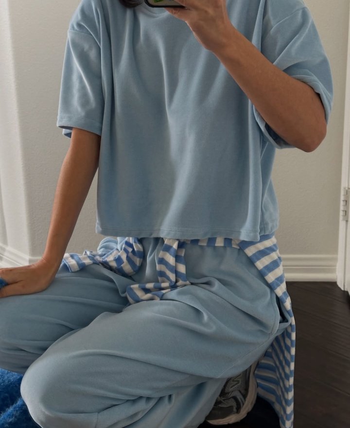 Via - Korean Women Fashion - #momslook - Velore Top Bottom Set - 9