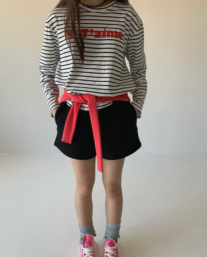 Via - Korean Women Fashion - #momslook - Je Taime Stripe Tee - 6