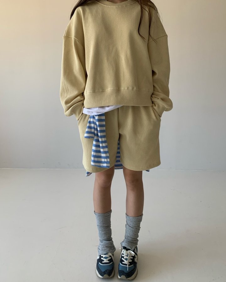 Via - Korean Women Fashion - #momslook - Waffe Short Set - 2