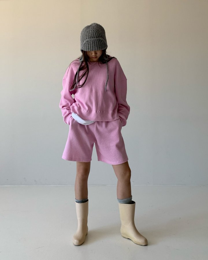 Via - Korean Women Fashion - #momslook - Waffe Short Set - 3