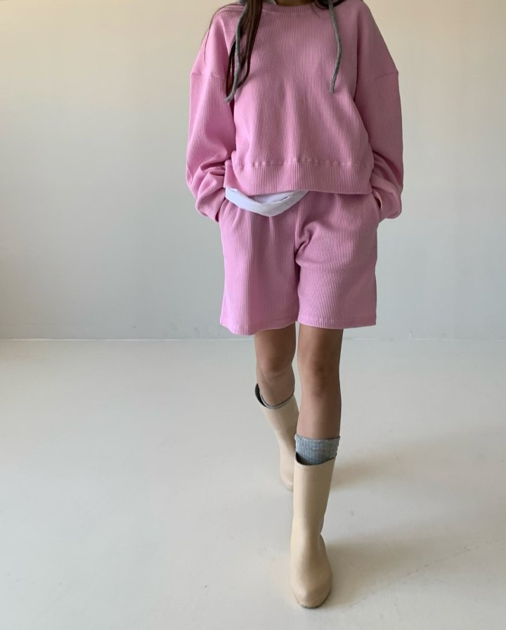 Via - Korean Women Fashion - #momslook - Waffe Short Set - 5