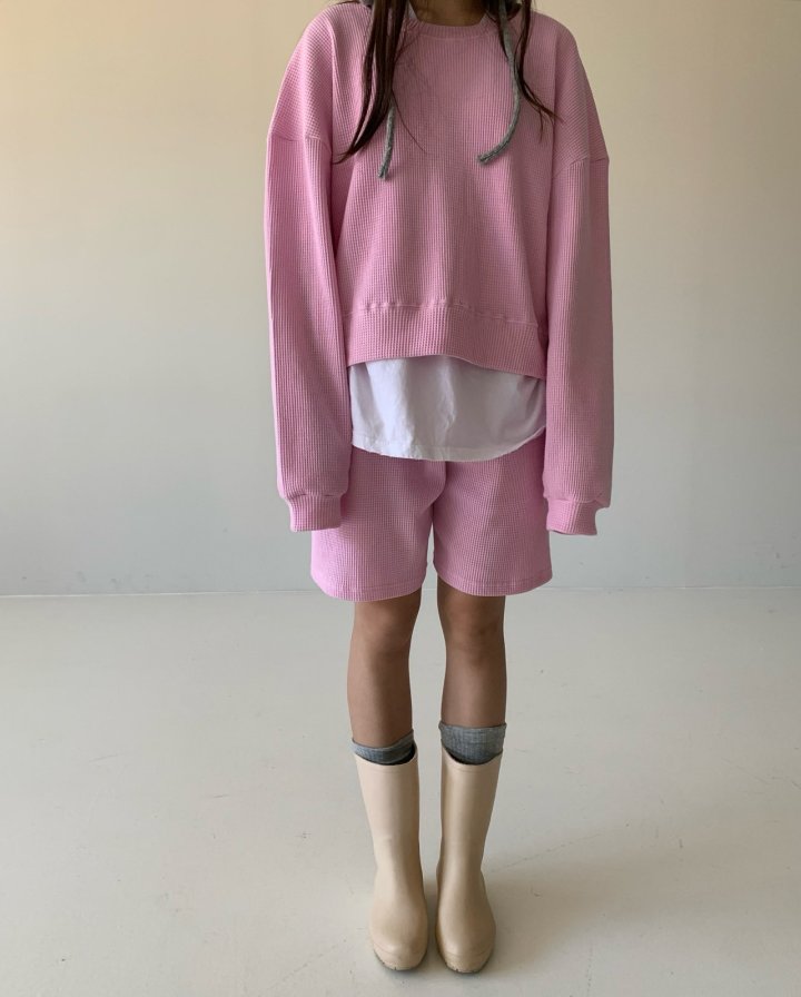 Via - Korean Women Fashion - #momslook - Waffe Short Set - 6