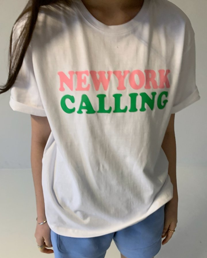 Via - Korean Women Fashion - #momslook - New York Calling Tee - 3