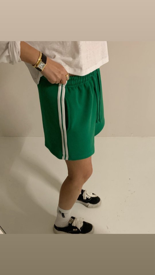 Via - Korean Women Fashion - #pursuepretty - Color Line Short Pants - 6