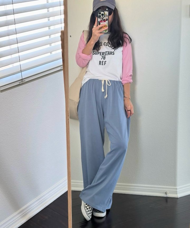 Via - Korean Women Fashion - #pursuepretty - College Colored Tee - 3