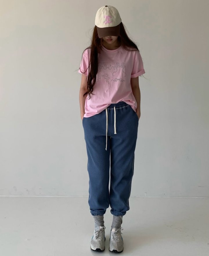 Via - Korean Women Fashion - #pursuepretty - New Ribbon Tee - 3