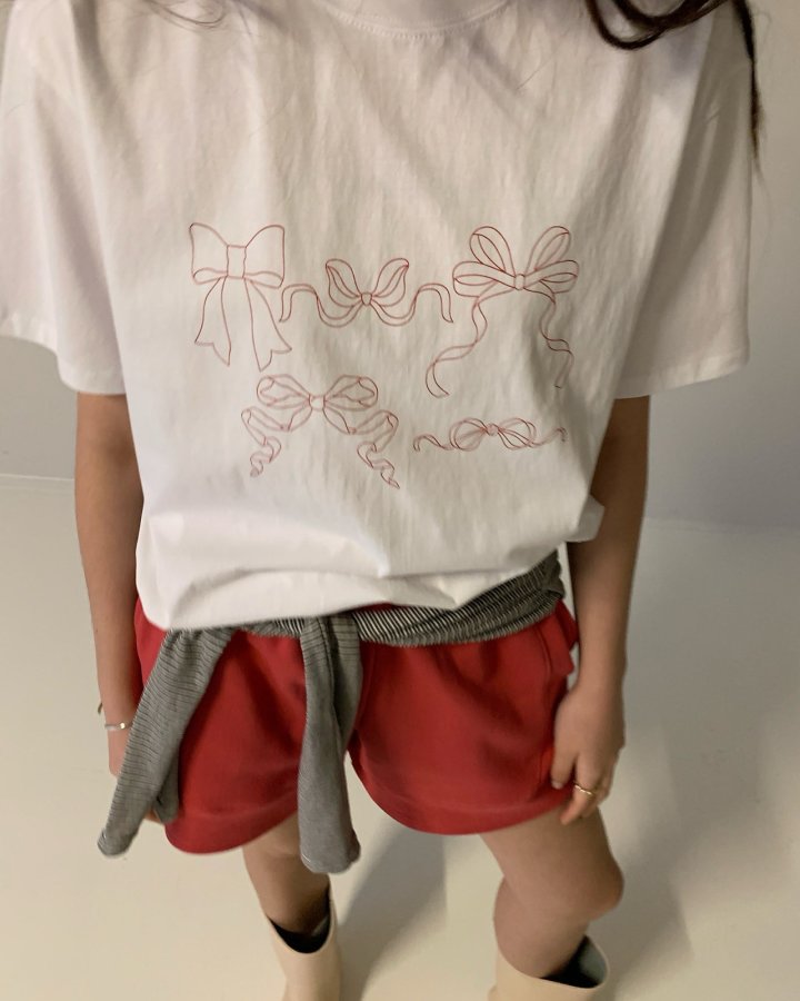 Via - Korean Women Fashion - #pursuepretty - New Ribbon Tee - 2