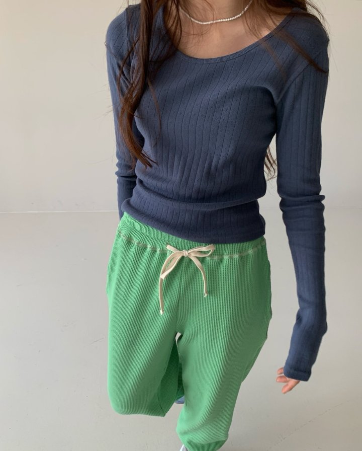 Via - Korean Women Fashion - #restrostyle - Punching Tee - 6