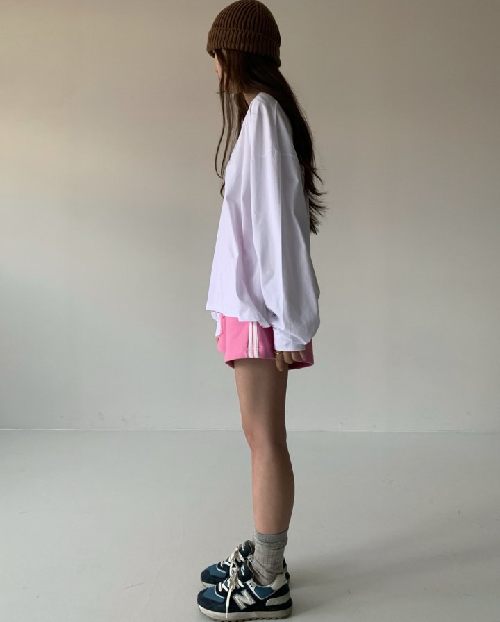 Via - Korean Women Fashion - #restrostyle - Color Line Short Pants - 6