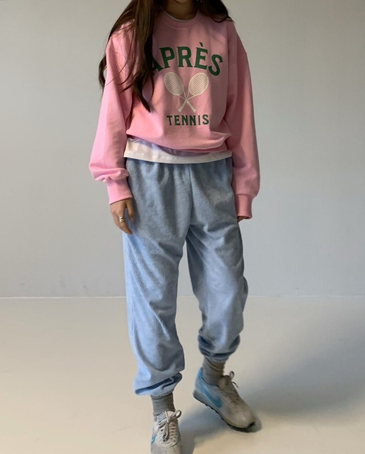 Via - Korean Women Fashion - #romanticstyle - Tennis Sweatshirts - 4