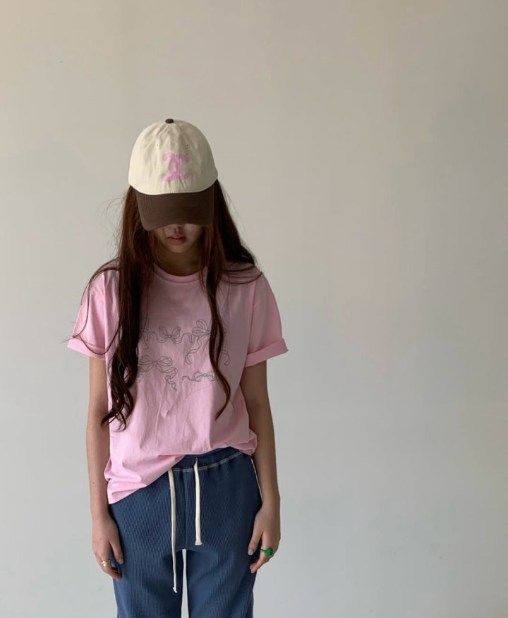 Via - Korean Women Fashion - #shopsmall - New Ribbon Tee - 6